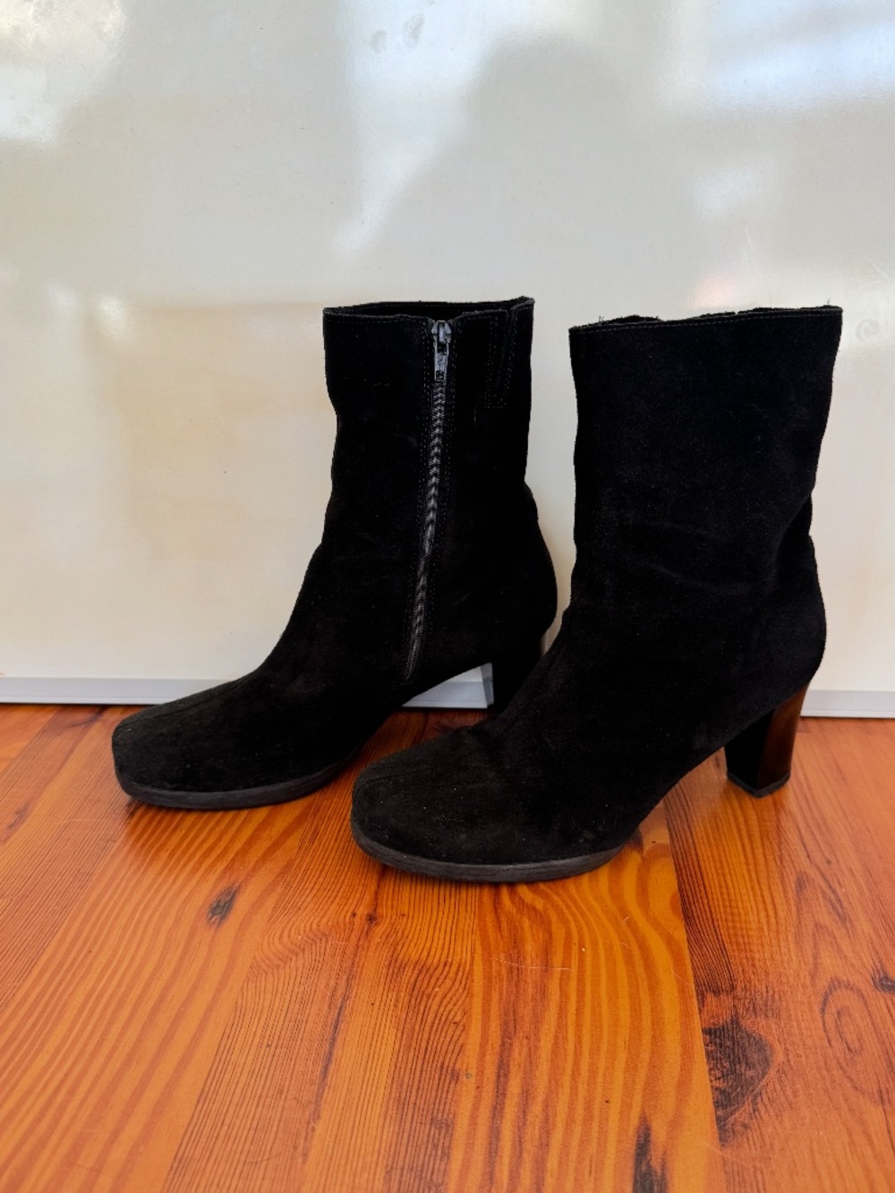 Canadienne Black Suede Waterproof Ankle Boots Size 39.5 / US 9.5